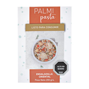 ensalada oriental palmipasta en base de palmitos, quinoa, vegetales y legumbres. 225 gramos