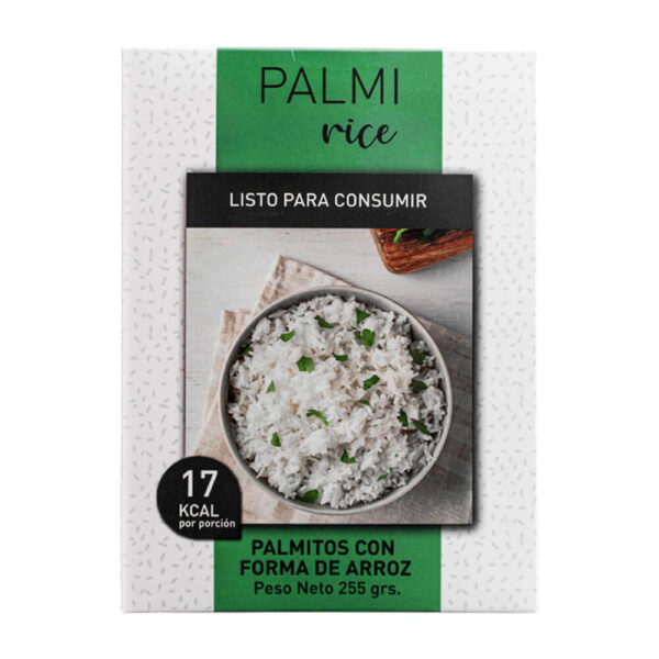 arroz de palmito 100% palmito en forma de arroz sin gluten y bajo en carbohidratos producto para dieta keto